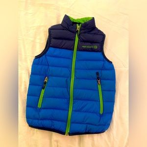 Blue and Green ‘Free country’ boys real Down filled vest  Sz Sm 6/6x